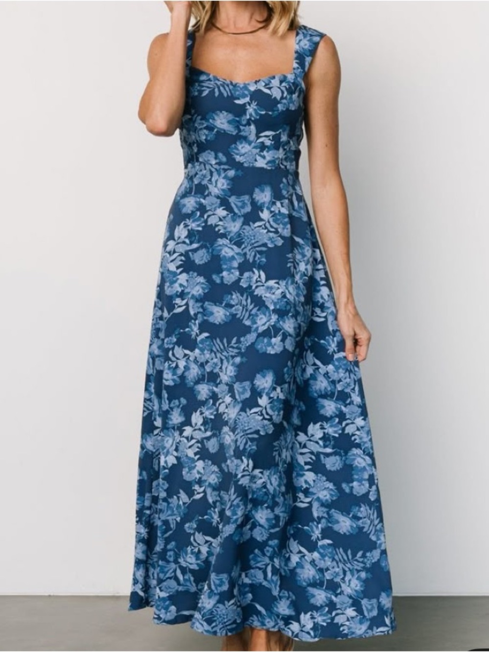Baltic Born Mandy Blue Floral Maxi Dress